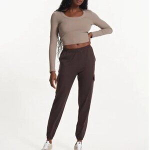 Vuori Dreamknit Boyfriend Cargo Joggers Java XS